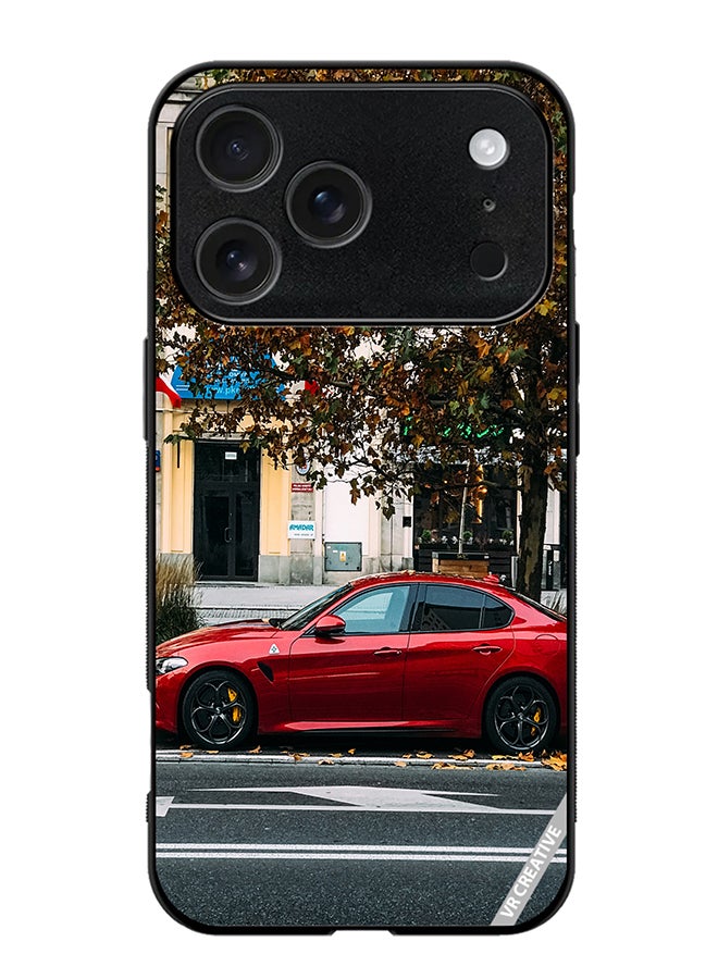 VR CREATIVE Protective Case Cover For Apple iPhone 17 Pro Max Alfa Romeo Guilia Design Multicolour