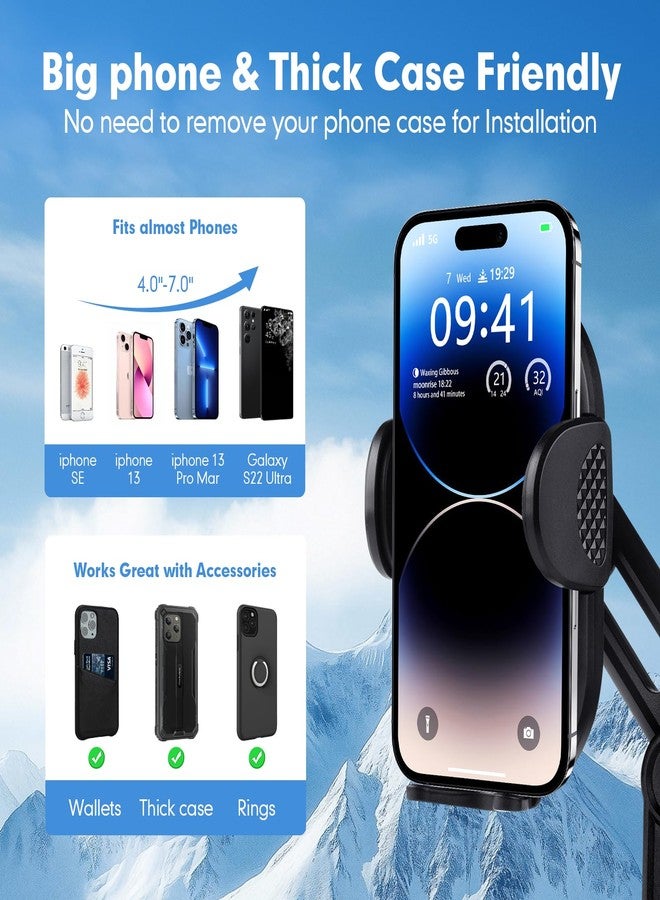 Epltion 2 Ways of Tesla Phone Mount for Tesla Model y Accessories 2025, Comes with Standard Phone Holder or One for A Pop for Car Dash Phone Holder for Tesla Model 3/Y/S/X/Cybertruck Accessories - Image 4
