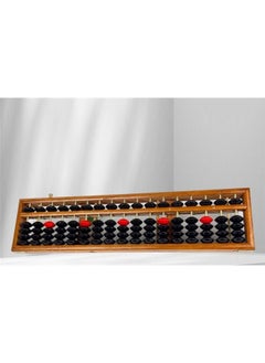 yongsheng Anti-Skid Educational Mathematical 17 Digit Rod Wooden Abacus Chinese Counting Tool，Vintage Style Wooden Abacus Professional Abacus for Adults Kids  - Image 3