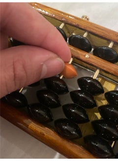 yongsheng Anti-Skid Educational Mathematical 17 Digit Rod Wooden Abacus Chinese Counting Tool，Vintage Style Wooden Abacus Professional Abacus for Adults Kids  - Image 5