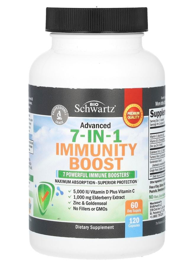 BioSchwartz Advanced 7-in-1 Immunity Boost 120 Capsules - Image 1