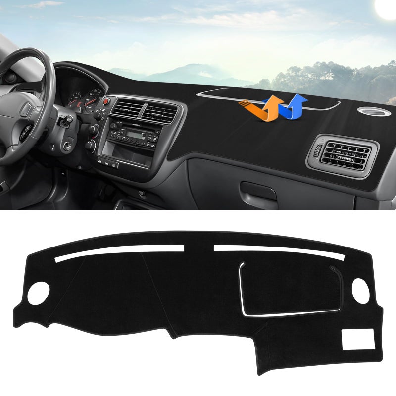Autorder Dashboard Cover Mat for Honda Accord 20232025 2026 Accessories Dash Cover Upgrade Velvet Dash Mat Sunshade Glare UV Rays Protector