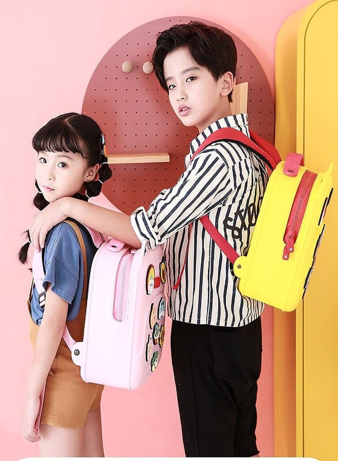 Rahisa Water Resistant Kids Backpack Light Weight School Bookbag Unisex Stylish Bag for Children Age 3-12 Years Old, with DIY Patches, Durable - Image 4