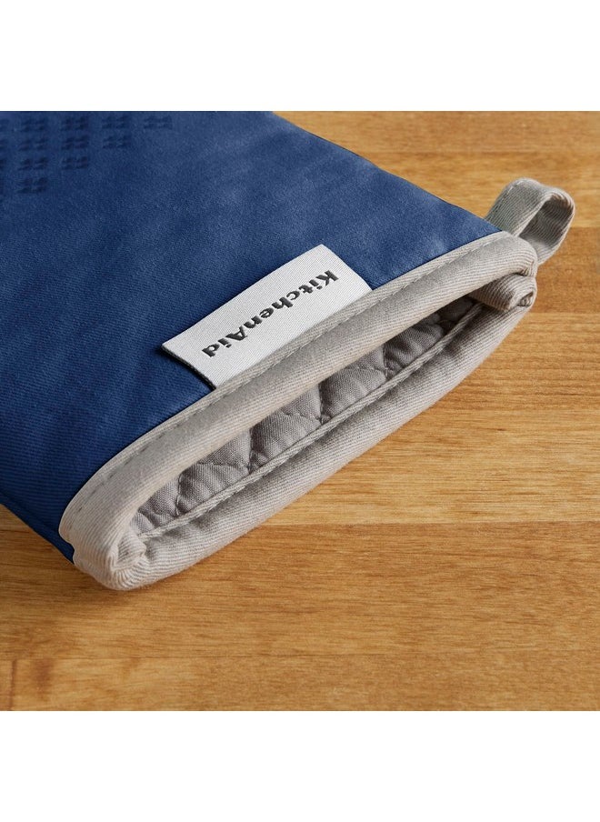 KitchenAid KitchenAid Asteroid Oven Mitt Set, 7"x12.5", Blue Willow, 2 Piece  - Image 4