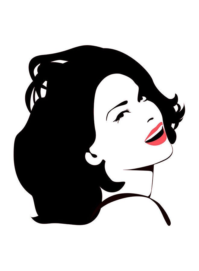 NIBEMINENT Decorative Wall Sticker Black/Red 70x110cm