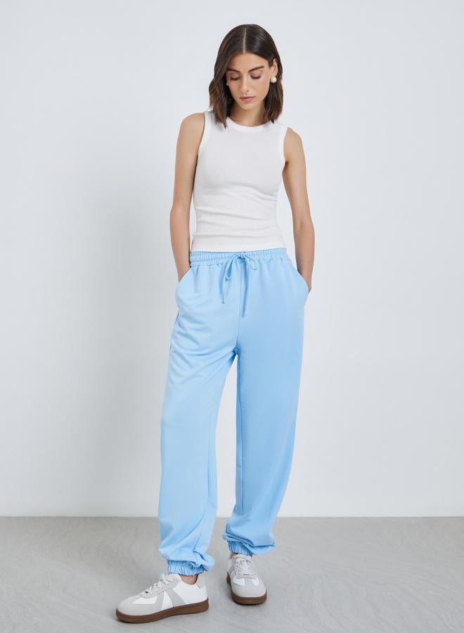 Take Two Blue Relaxed Fit Cuffed Joggers - Image 1