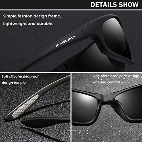 FAGUMA Polarized Sports Sunglasses For Men Cycling Driving Fishing UV400 Protection - Image 5