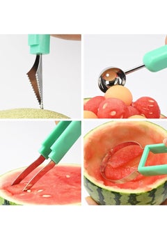 Oasisgalore Melon Baller Scoop Set, 4-in-1 Stainless Steel Melon Baller & Cutter Set (2024 Upgrade): Scooper, Slicer.  - Image 3