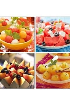 Oasisgalore Melon Baller Scoop Set, 4-in-1 Stainless Steel Melon Baller & Cutter Set (2024 Upgrade): Scooper, Slicer.  - Image 5