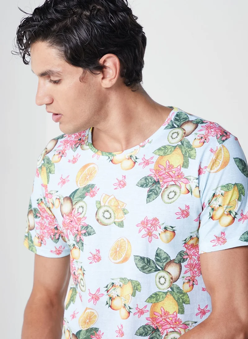 Koovs Koovs Resort Print T Shirt