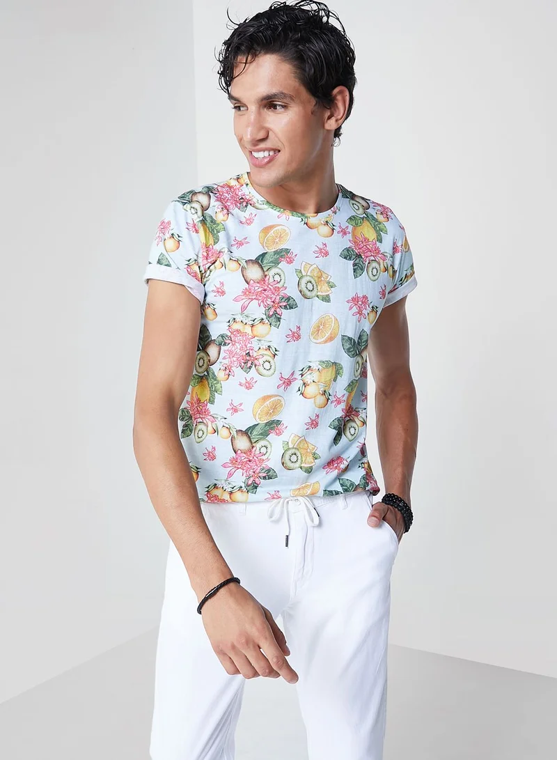 Koovs Koovs Resort Print T Shirt