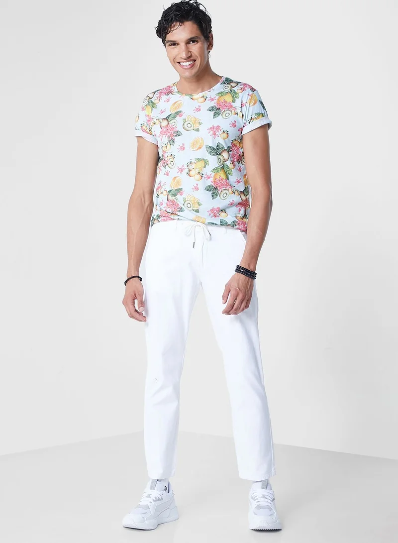 Koovs Koovs Resort Print T Shirt