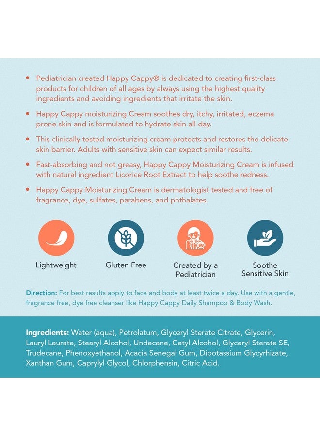 هابي كوبي لوشن مرطب للأطفال من هابي كابي، بتركيبة طبيب الأطفال، من دكتور إيدي - لطيف، خالٍ من البارابين، مضاد للحساسية، وخالٍ من الكبريتات - يُهدئ البشرة الجافة والأكزيما ويُقلل الاحمرار، 12 أونصة - Image 2