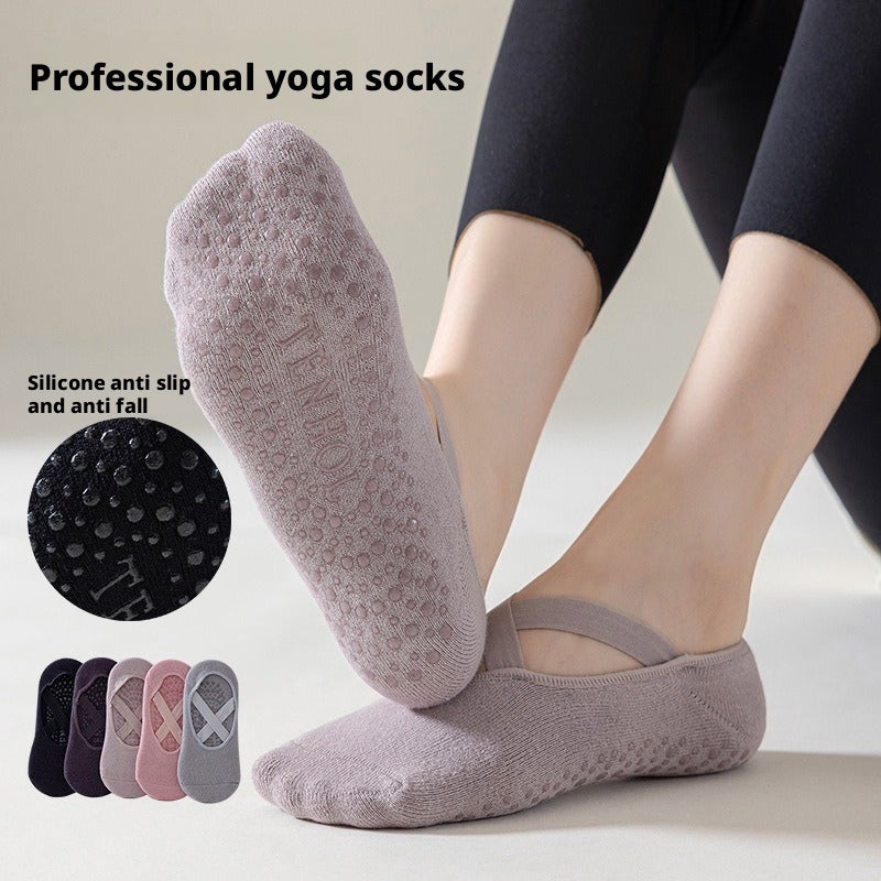 Women's Non-Slip Yoga & Pilates Cotton Socks - Image 1