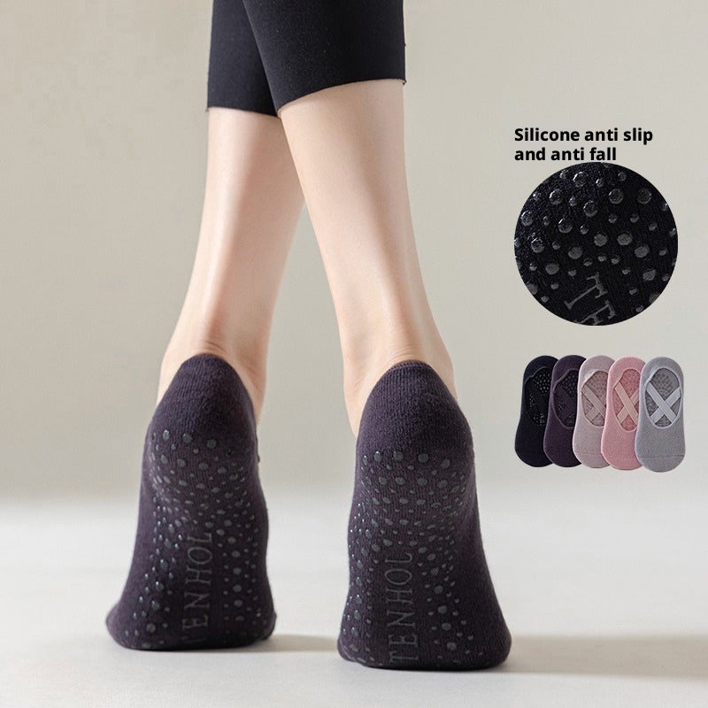 Women's Non-Slip Yoga & Pilates Cotton Socks - Image 3