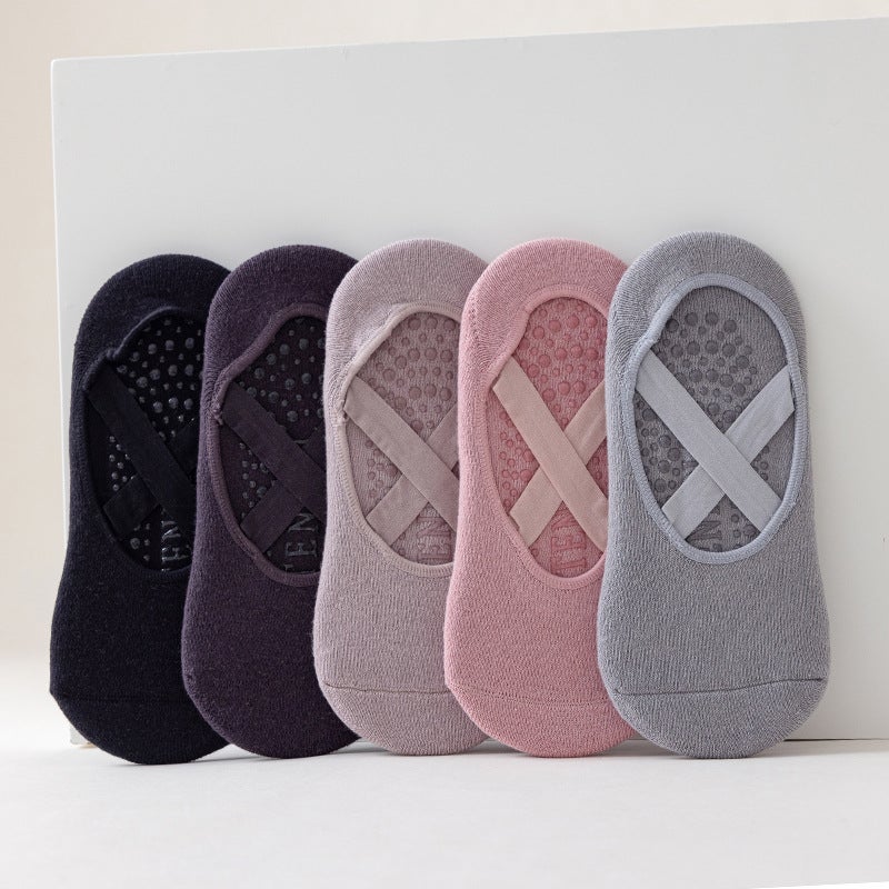 Women's Non-Slip Yoga & Pilates Cotton Socks - Image 4