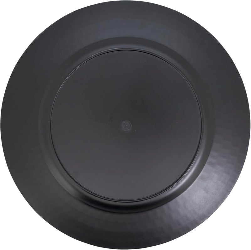 SARO LIFESTYLE Decorative Tile Edged Charger Plate Set of 4 13 Silver - Image 2