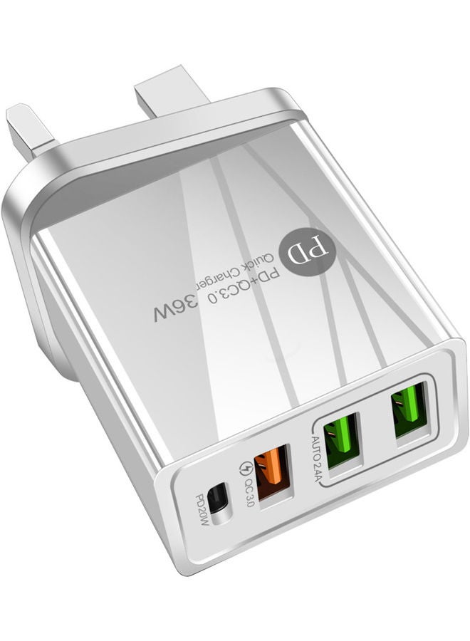 NIBEMINENT Mobile Phone Charger White  - Image 1