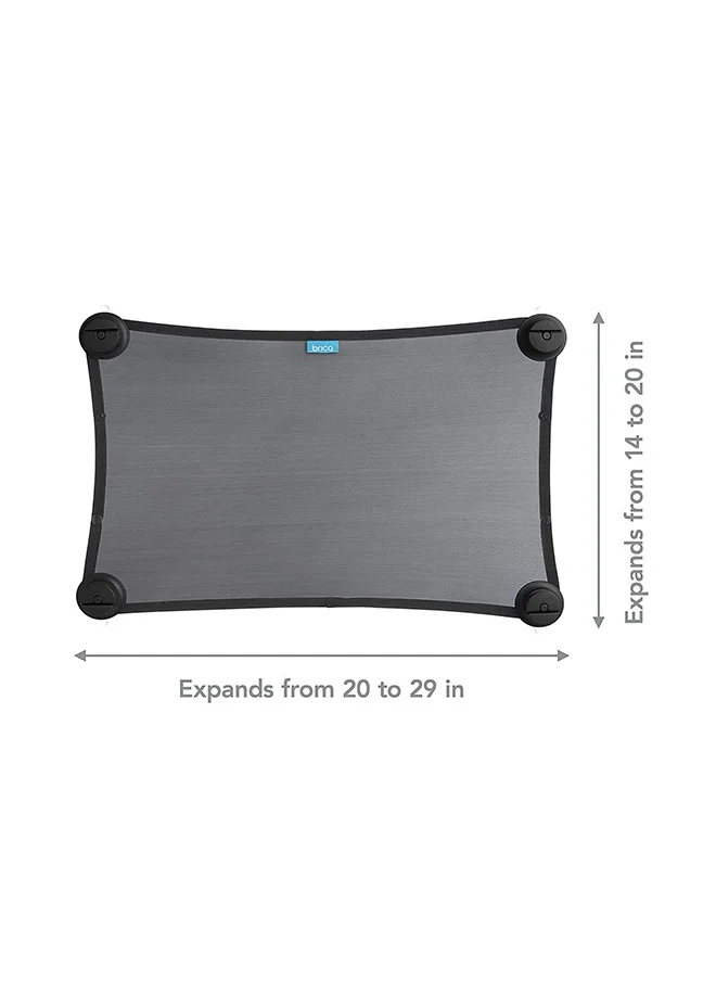 مونشكين Stretch to Fit Sun Shade Provides Maximum Uva/uvb Protection Safe View Premium Mesh Stretch For Max Coverage