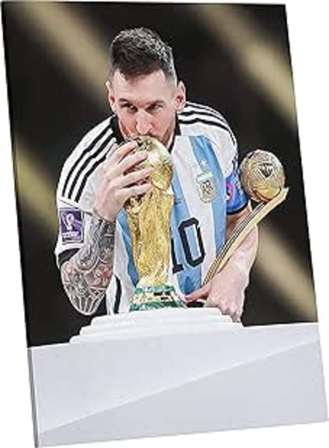 Year Messi Wooden Dash with World Cup t10 20X30