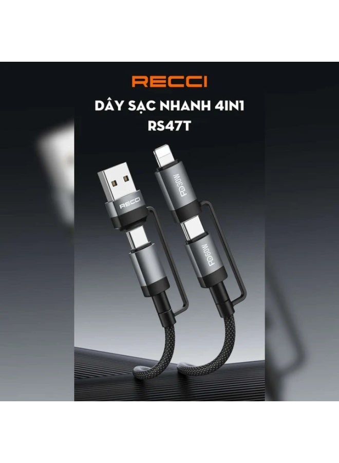 ريتشي وصلة شحن 4 في 1 60 واط من RECCI - Image 1