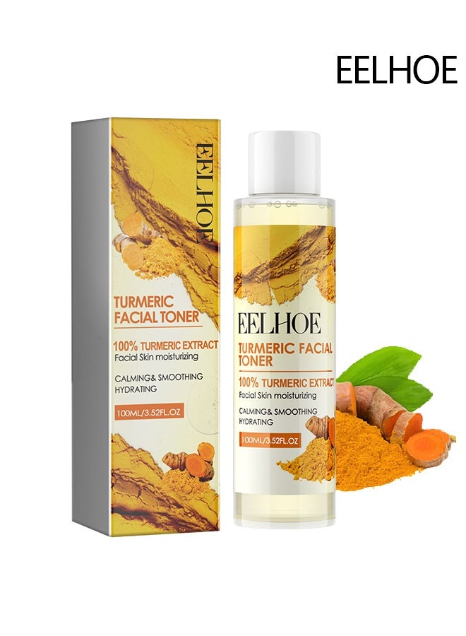 EELHOE 100% Turmeric Extract Facial Toner , Dark Spot Correcting Toner for Face, Reduces Hyperpigmentation,Antil Aging Linghten Spots Age Spots, Sun Spots and Improves Skin Tone for All Skin Types 100ml - Image 1