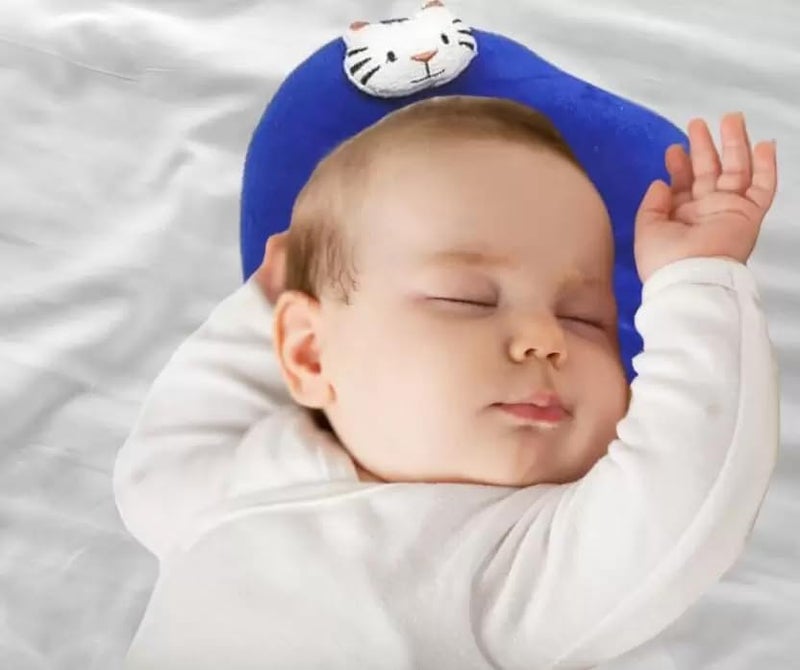 FinchGold Big Size Head Shaping Sarso Mustard Seeds Baby Pillow for New Born Baby Upto 1 Year Old Baby (0-12 Months (Blue) - Image 2