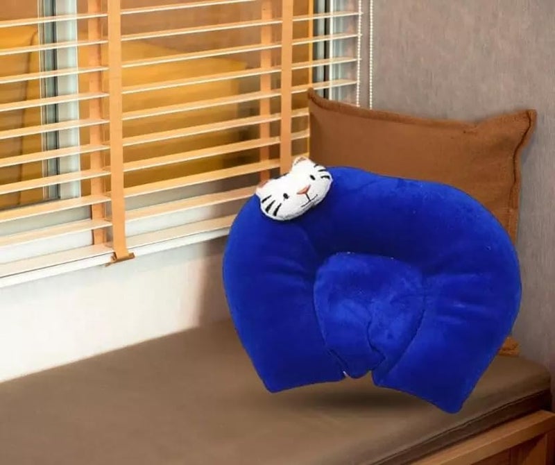 FinchGold Big Size Head Shaping Sarso Mustard Seeds Baby Pillow for New Born Baby Upto 1 Year Old Baby (0-12 Months (Blue) - Image 3