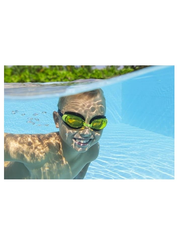 بست واي نظارة سباحة شفافة العدسات مانعة للتسرب مع حزام قابل للتعديل – أخضر - Image 3