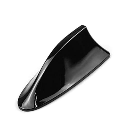CARIZO Shark Fin Style Car Roof Mount FM/AM Functional Radio Aerial Waterproof Antenna (Black) Compatible with Tata Punch - Image 1