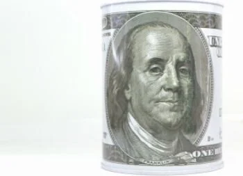 Rennway Dollar Design Metal Piggy Bank - Giant Size