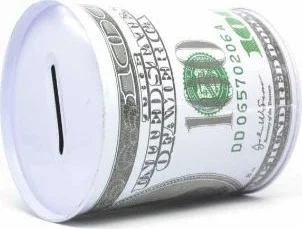 Rennway Dollar Design Metal Piggy Bank - Giant Size