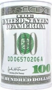 Rennway Dollar Design Metal Piggy Bank - Giant Size