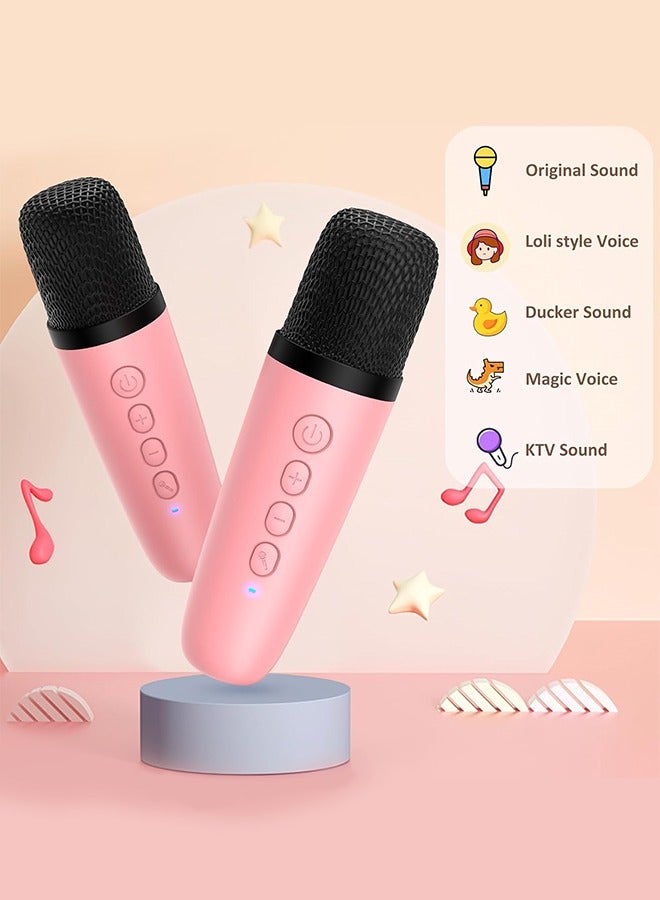 JoyousSto Mini Karaoke Machine for Adults Kids, Portable Bluetooth Karaoke Speaker with 3.5" Full Range Speaker and RGB Colorful LED Lights, Support USB/TF Card/AUX - Image 5