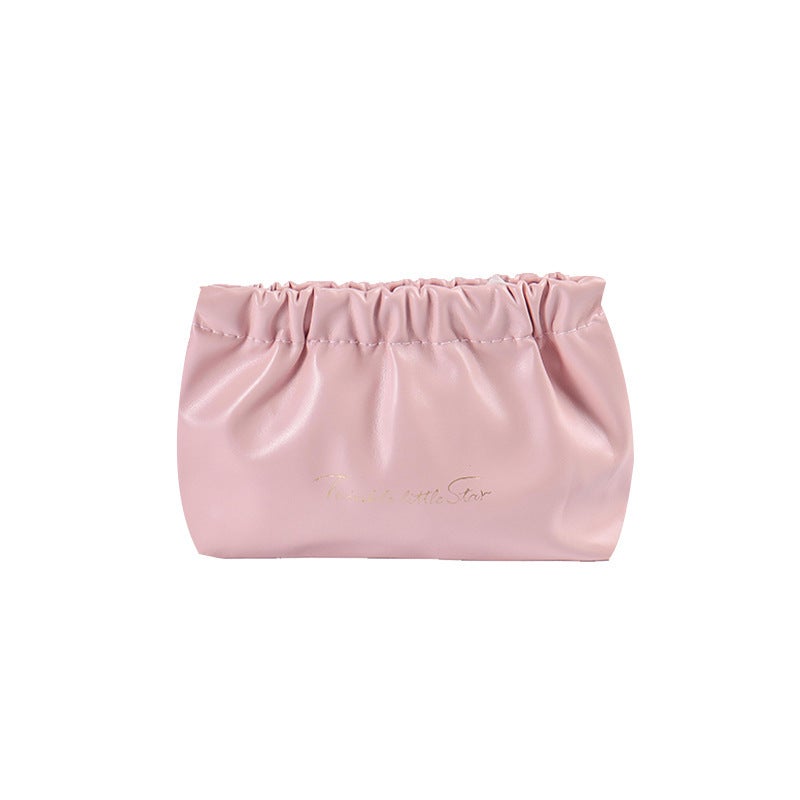 PU Cream Lipstick Mini Bag for LadiesWrinkle bag-rose pink (12.5*5*9) Wrinkle bag-rose pink (12.5*5*9) 