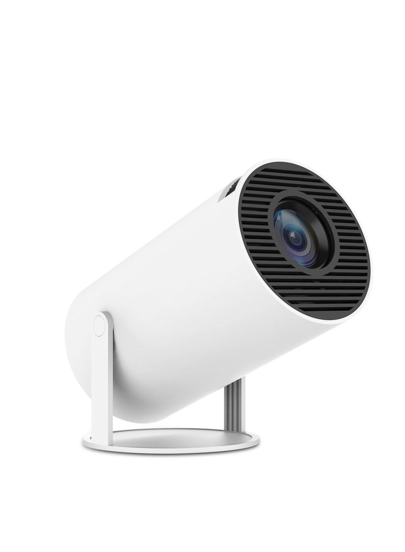 SYOSI Mini Projector 4K 1080P Support, Full HD 180° Rotation Portable Projector WiFi6 BT 5.0 Android 11, Smart Auto Keystone Horizontal Correction, Rotatable Outdoor Movie Projector Compatible with Phone - Image 1