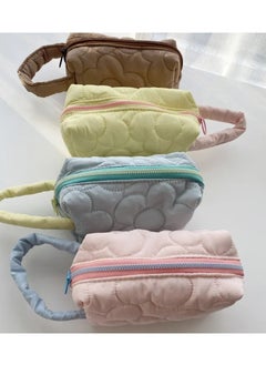 ORiTi Quilted Padded Top-handle Bag Cosmetic Case Makeup Bags Women Travel Toiletry Bag Tote Shoulder Bag Gift For Girls  - Image 4