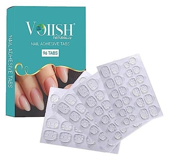 VOIISH أقراص لاصقة للأظافر شفافة للنساء - Image 1