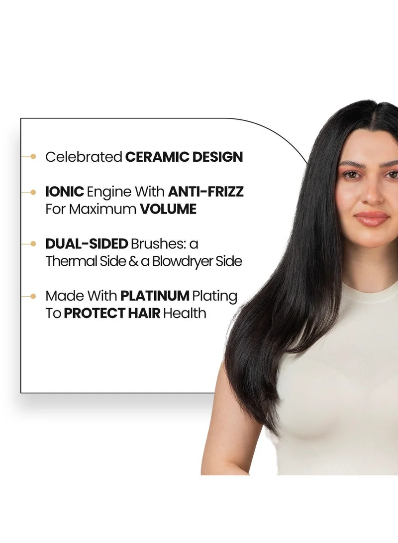 Clara  Volumizing Ceramic Ionic Hot Brush  | Best Price UAE