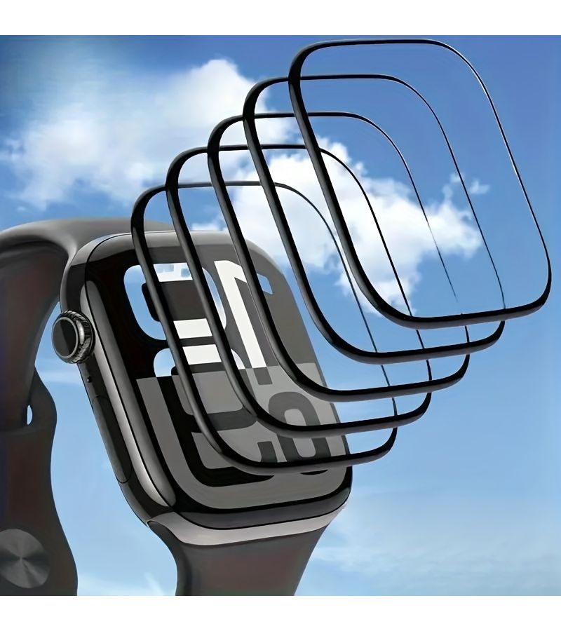 5 Pack Screen Protector for Apple Watch 40mm No Bubbles Scratch Resistant - Image 1