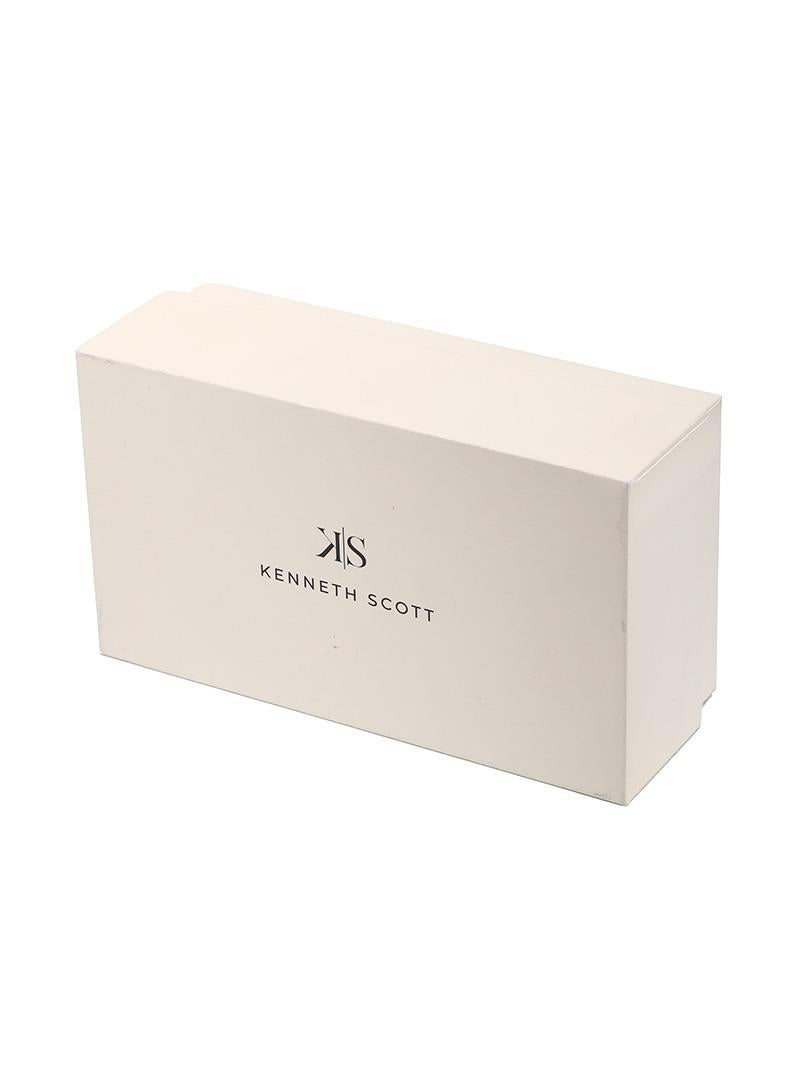 KENNETH SCOTT Kenneth Scott K22036-TBTW Men's Analog Display Watch & Stainless Steel Strap Two Tone Gold  - Image 4