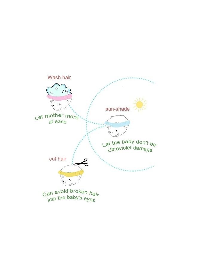 ORiTi Safe Shampoo Shower Bathing Protection Bath Cap Soft Adjustable Visor Hat for Toddler - Image 4