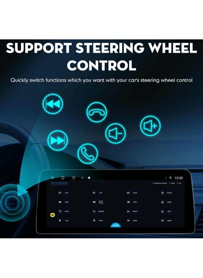 Vierex - Android Car Stereo Screen For Toyota Land Cruiser LC200 GXR 2008-2022 12.3" With Carplay Android Auto Wireless AHD Camera Included Fast Interface - Image 1