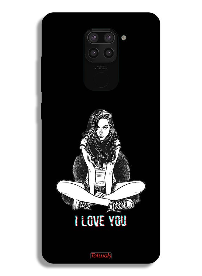 Tolwak Xiaomi Redmi Note 9 Protective Case Cover I Love You Art - Image 2