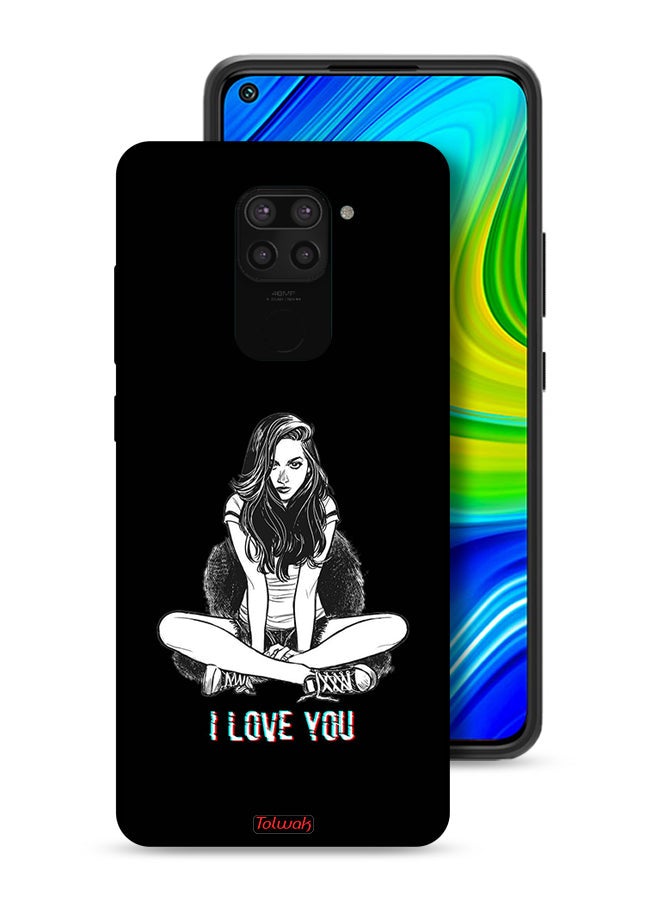 Tolwak Xiaomi Redmi Note 9 Protective Case Cover I Love You Art - Image 1