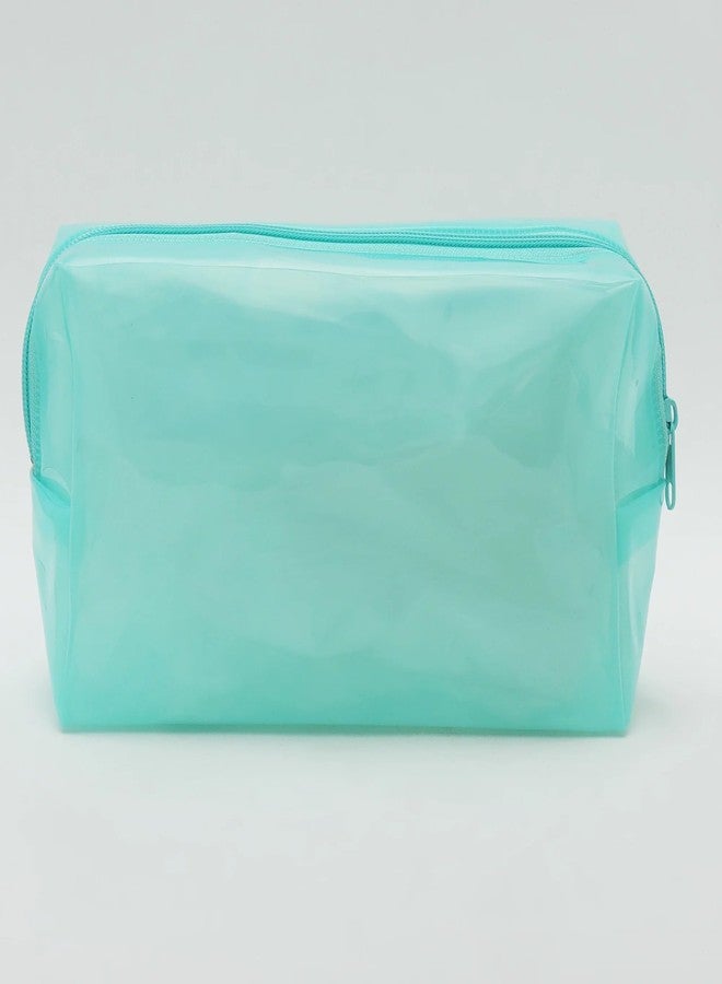 Hamster London Hampton Rectangle Waterproof Fashionable Make up Pouch Organizer Hand Bag Travel Pouch (Aqua) - Image 3