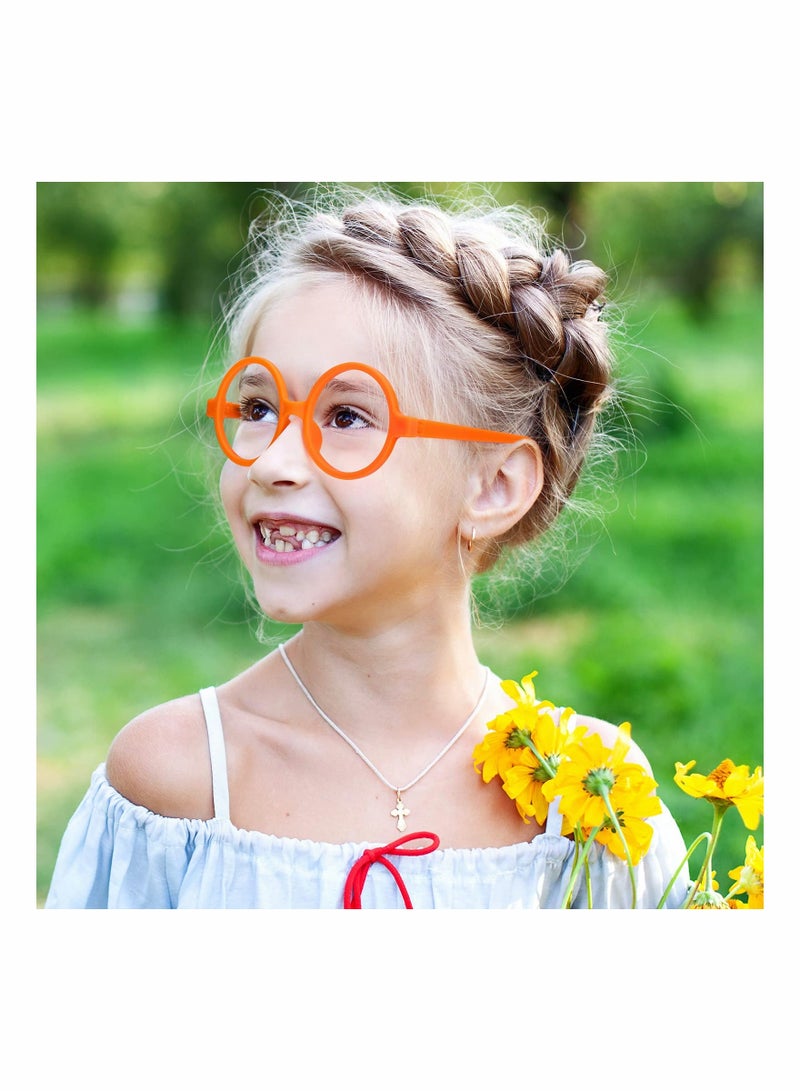 Kids Round Glasses Frame 24 Pieces No Lenses for Adult Costume Toy Dressup Eyeglasses Plastic Decorative Fancy Dress Cosplay Party  - Image 5