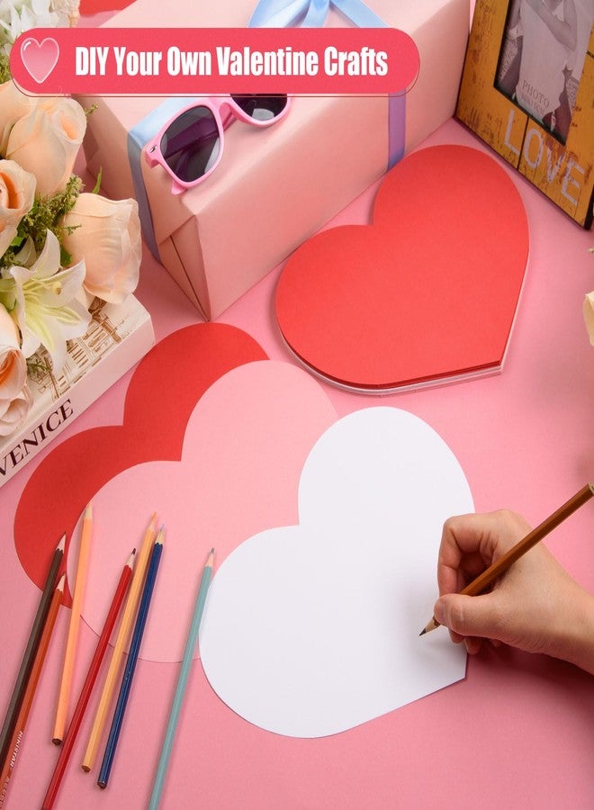 FOBSME 36 Pcs Large Valentine’s Day Heart Cutouts Paper Hearts Shape Cut-Outs Red Pink White Heart Cutouts Decorations for DIY Valentine’s Day Craft Kids’ Love and Peace School Craft Projects,9.84x7.87 Inch - Image 3