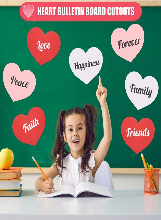FOBSME 36 Pcs Large Valentine’s Day Heart Cutouts Paper Hearts Shape Cut-Outs Red Pink White Heart Cutouts Decorations for DIY Valentine’s Day Craft Kids’ Love and Peace School Craft Projects,9.84x7.87 Inch - Image 5