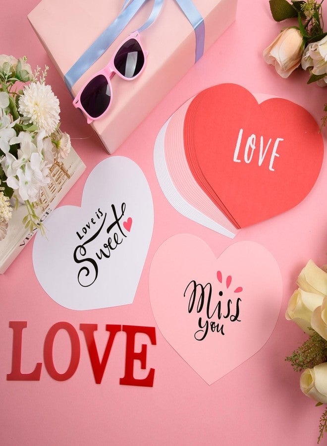 FOBSME 36 Pcs Large Valentine’s Day Heart Cutouts Paper Hearts Shape Cut-Outs Red Pink White Heart Cutouts Decorations for DIY Valentine’s Day Craft Kids’ Love and Peace School Craft Projects,9.84x7.87 Inch - Image 4